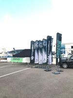 100x400 Beach Flag Bayrak Set