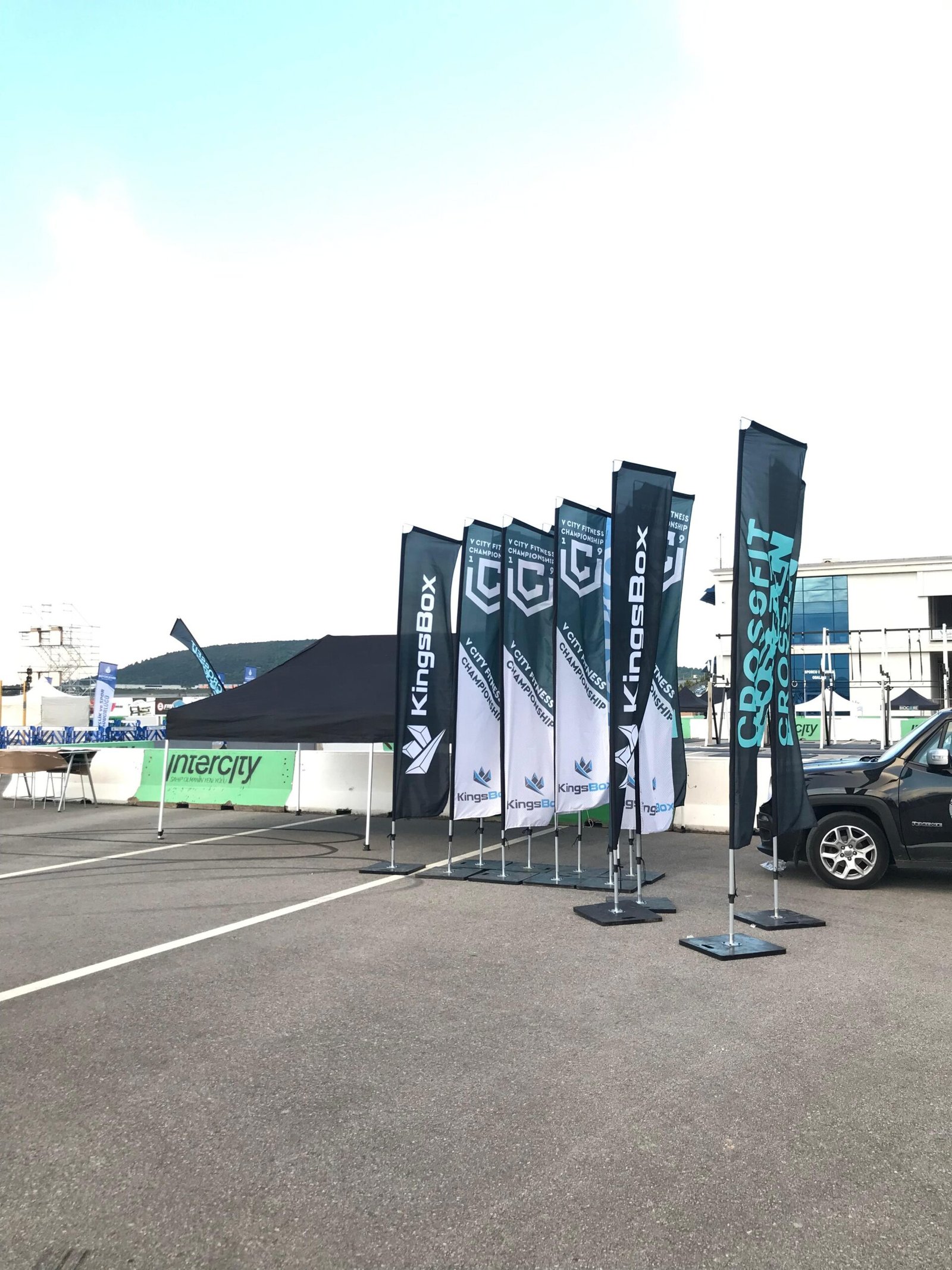 100x400 100x400 Beach Flag Bayrak Set - Görsel 1