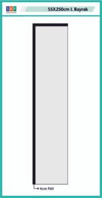 55X250 L Bayrak Baskılı Set - Görsel 2