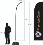 75x325 Beach Flag Bayrak Set - Görsel 3