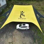 Yıldız Tente Baskılı 14 mt. Çift Kubbe