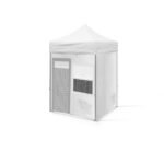 2x2 Gazebo 30luk Gövde 3 Tam 1 Pencere+Kapılı Duvar 3lü Versiyon Model