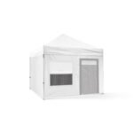 3x3 Gazebo 40lık Alüminyum Gövde 3 Adet Tam 1 Adet Sineklik+Şeffaf+Perde Duvarlı Model