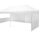 4x8 Gazebo 40lık Çelik Gövde 1 Adet Tam 2 Adet Yarım Duvarlı Model