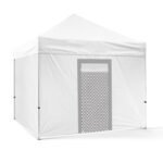 4x4 Gazebo 50 lik Alüminyum Gövde 3 Adet Tam 1 Adet 3lü Versiyon Kapılı Duvarlı Model