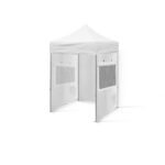 2x2 Gazebo 30luk Çelik Gövdeli 1 Adet Tam Duvar 2 Adet Sineklik+Şeffaf+Perde Duvarlı Model