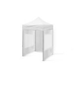 2x2 Gazebo 30luk Çelik Gövdeli 1 Adet Tam Duvar 2 Adet Şeffaf Duvarlı Model