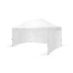 3x45 Gazebo 40lık Çelik Gövde 3 Adet Tam Duvarlı Model