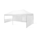 3x6 Gazebo 40lık Çelik Gövde 1 Adet Tam 2 Adet Yarım Duvarlı Model