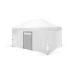 3x45 Gazebo 40lık Alüminyum Gövde 3 Adet Tam 1 Adet 3lü Versiyon Kapılı Duvarlı Model